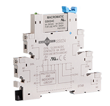 Compact relay and socket installation for high-density applications
