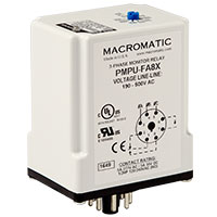 macromatic, three phase monitor relay, 3 phase monitor, extra isolated spno, extra spno